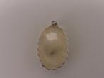 Zilveren hanger met mosagaat                             Z69, Gebruikt, ., Ophalen of Verzenden, .