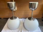 Ikea Minut Hanglamp, twee stuks!, Ophalen, Gebruikt, 50 tot 75 cm, Glas