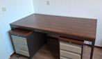 Ahrend bureau met losse ladeblokken, Huis en Inrichting, Bureaus, Ophalen, Met wielen, Gebruikt, Bureau