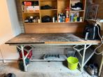 Werkbank 221x85cm, in Hoogte Verstelbaar, Ophalen of Verzenden, Gebruikt, 170 cm of meer
