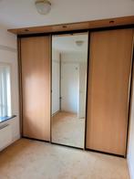 Inbouwkast 260cm breed, 260 hoog, spiegel en houtlook, Huis en Inrichting, Kasten | Kledingkasten, Ophalen, Gebruikt, 200 cm of meer