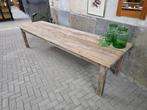 XL Grote Houten Eettafel | Extra Lange Vintage Tafel, Gebruikt, Industrieel Industrial Vintage Retro Landelijk, Vijf personen of meer