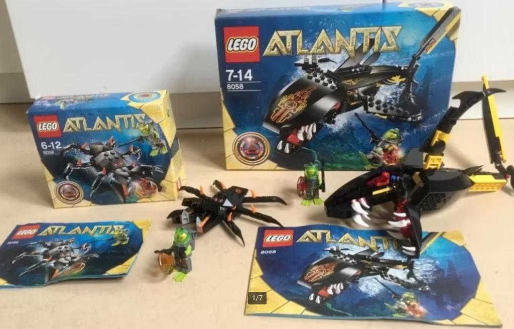 Lego Atlantis Bewaker van de diepzee - 8058 + 8056, Ophalen of Verzenden, Zo goed als nieuw, Complete set, Lego