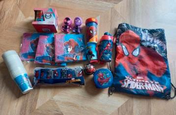 Spiderman beker tas sokken feestversiering beschikbaar voor biedingen