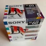 Sony digital video cassette pak van 5, Mini dv, 20x of meer, Nieuw, Ophalen of Verzenden