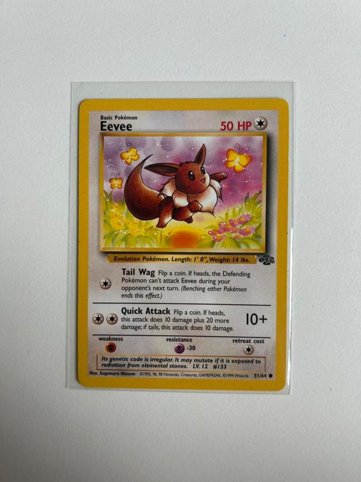 Eevee jungle, Hobby en Vrije tijd, Verzamelkaartspellen | Pokémon, Zo goed als nieuw, Ophalen of Verzenden