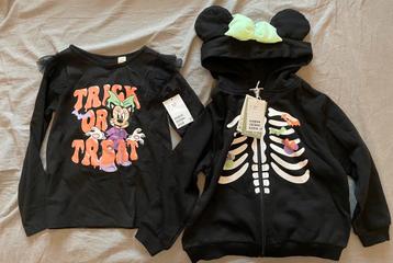 Nieuw minnie mouse halloween shirt + vest maat 110/116 beschikbaar voor biedingen