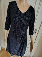 nacht blauwe jurk van terre bleue, Maat 38/40 (M), Terre bleue, Zo goed als nieuw, Onder de knie