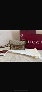Gucci Horsebit 1955 mini bag, Ophalen of Verzenden, Nieuw, Beige