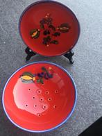 Vintage Schramberg Majolica Vergiet, Huis en Inrichting, Keuken | Servies, Gebruikt, Overige typen, Ophalen of Verzenden, Overige stijlen