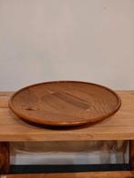 eikenhouten bord, Minder dan 50 cm, Rond, Ophalen of Verzenden, Zo goed als nieuw
