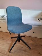 Ikea Långfjäll bureaustoel denim blauw - z.g.a.n., Ophalen, Blauw, Zo goed als nieuw, Bureaustoel