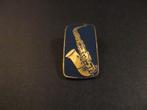 Saxofoon blaasinstrument goudkleurige pin, Verzenden, Gebruikt, Overige onderwerpen