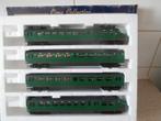 Lima NS 4 delig mat 54 groen met rode bies, Hobby en Vrije tijd, Treinset, Gelijkstroom, Ophalen of Verzenden, Zo goed als nieuw
