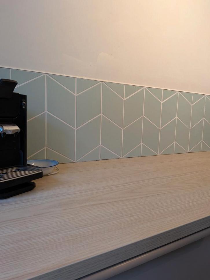 restant tegels krap 2m, ruitvormige, Doe-het-zelf en Verbouw, Tegels, Nieuw, Wandtegels, Keramiek, Minder dan 20 cm, Minder dan 20 cm