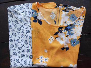 2 shirtjes met korte mouw beschikbaar voor biedingen