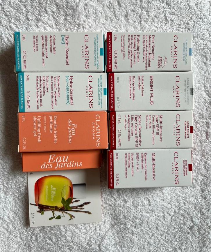 Diverse Clarins Skincare - mini / travelsize, Sieraden, Tassen en Uiterlijk, Uiterlijk | Gezichtsverzorging, Nieuw, Verzorging