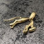 14 karaat gouden panter hanger massief, Sieraden, Tassen en Uiterlijk, Kettinghangers, Ophalen of Verzenden, Nieuw, Goud