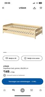 Ikea Utåker bed stapelbaar 2x 80x2.00m., Huis en Inrichting, Ophalen, Zo goed als nieuw