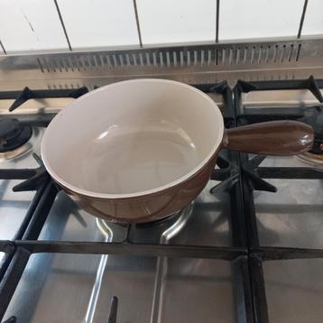 Le Creuset Braadpan/Kaasfonduepan - Chocoladebruin beschikbaar voor biedingen