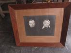 oude foto in eiken lijst, Antiek en Kunst, Ophalen
