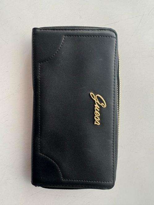 Guess Portemonnee - Zwart, Zo Goed Als Nieuw, Sieraden, Tassen en Uiterlijk, Portemonnees, Zo goed als nieuw, Guess, Zwart, Ophalen of Verzenden