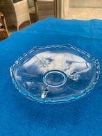 Art Deco blauw persglas serveerschaaltje, Antiek en Kunst, Ophalen of Verzenden