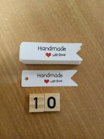 40 labels handmade with love nieuw samen, Ophalen of Verzenden, Nieuw, Materiaal