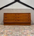 H.W. Klein Bramin Denmark Dressoir Lowboard Teak, Ophalen, 100 tot 150 cm, 5 laden of meer, Zo goed als nieuw