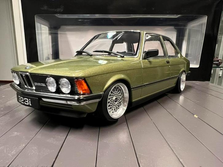 1:18 KK-Scale BMW E21 custom met vaste wielen inc doos, Hobby en Vrije tijd, Modelauto's | 1:18, Gebruikt, Auto, Overige merken