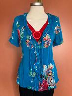 Nieuw Miss Etam blouse blauw & mesh top rood 38/40😍mooi❤️🦋, Nieuw, Miss Etam, Blauw, Maat 38/40 (M)