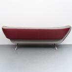 1x Leolux Arabella 3 Zits bank Rood/Grijs leder, Niet ingevuld, Niet ingevuld, Leer, Ophalen of Verzenden