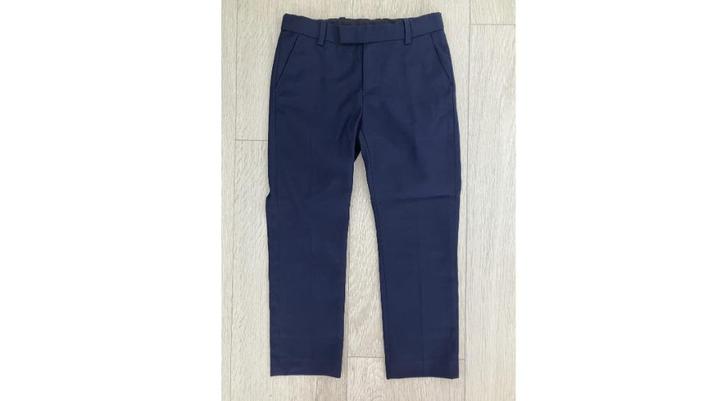 H&M Kostuum Broek Pantalon Kostuumbroek, Donkerblauw Mt. 116, Kinderen en Baby's, Kinderkleding | Maat 116, Zo goed als nieuw