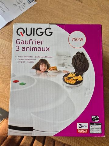 Quigg Wafelijzer - Dierenmotieven beschikbaar voor biedingen