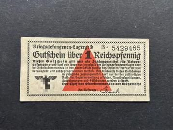 WWII Biljet Krijgsgevangenen Kamp beschikbaar voor biedingen
