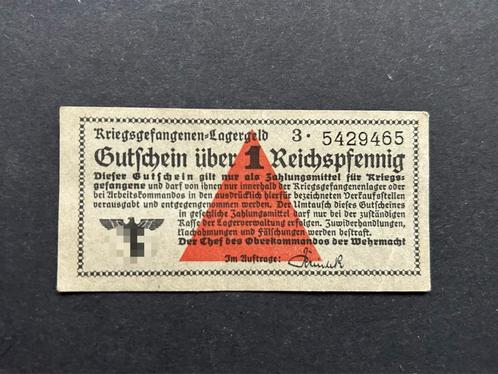 WWII Biljet Krijgsgevangenen Kamp, Verzamelen, Militaria | Tweede Wereldoorlog, Embleem of Badge, Nederland, Ophalen of Verzenden