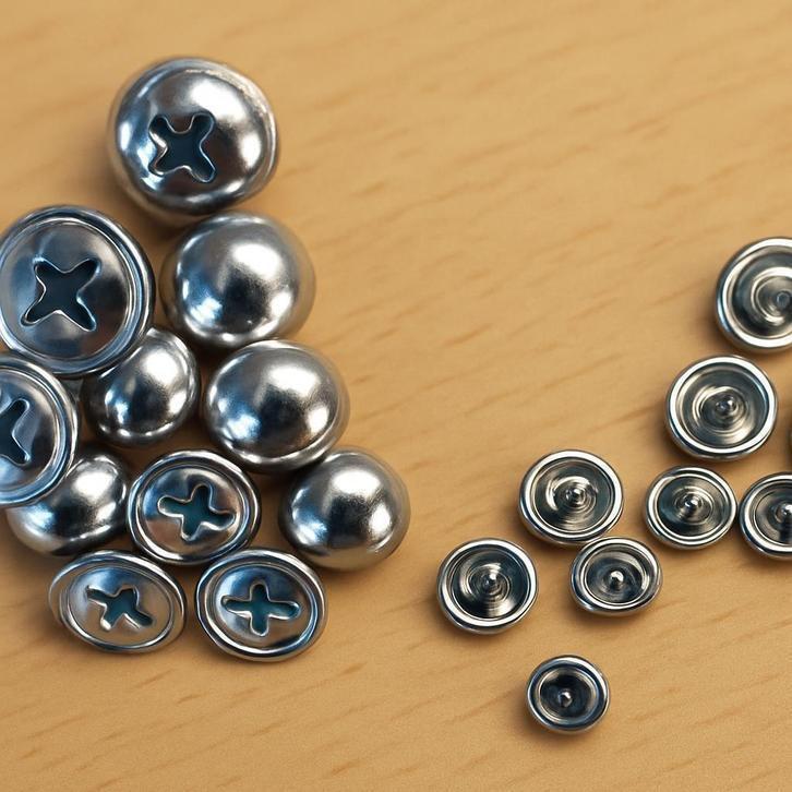 Bolle kop spijkers - Chroom 12mm, Motoren, Accessoires | Overige, Nieuw, Ophalen of Verzenden