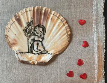 Winter engel ~ kleintje kunst ~ atelier beschikbaar voor biedingen