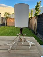 Unieke tafellamp met geweien, Ophalen, Zo goed als nieuw, Minder dan 50 cm