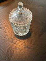 klein bonbon schaaltje met deksel kristal-look / glas, Nieuw, Ophalen of Verzenden, Overige stijlen, Glas