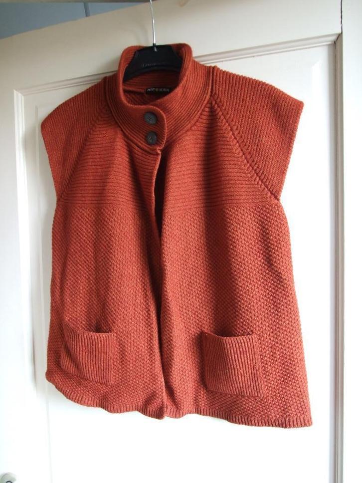 Punt Roma zgan roestbruin loshangend vestje maat M, Kleding | Dames, Truien en Vesten, Zo goed als nieuw, Maat 38/40 (M), Overige kleuren