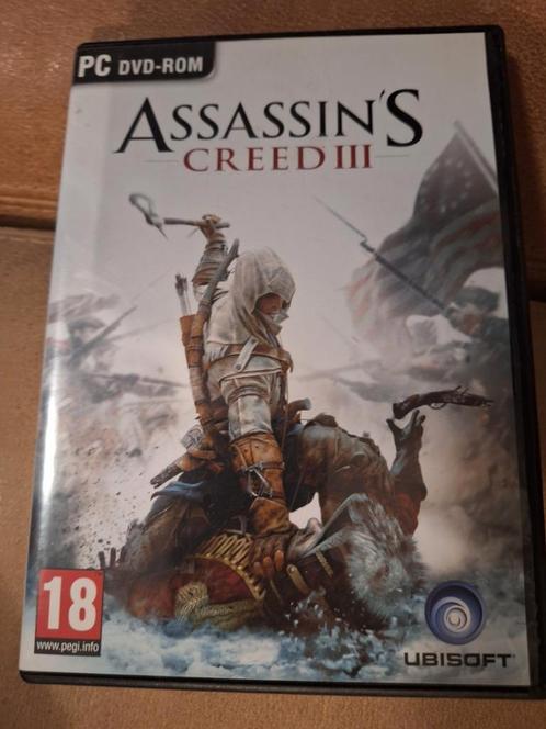 Assassin's Creed III - PC DVD-ROM, Spelcomputers en Games, Games | Pc, Gebruikt, Avontuur en Actie, 1 speler, Vanaf 18 jaar, Online