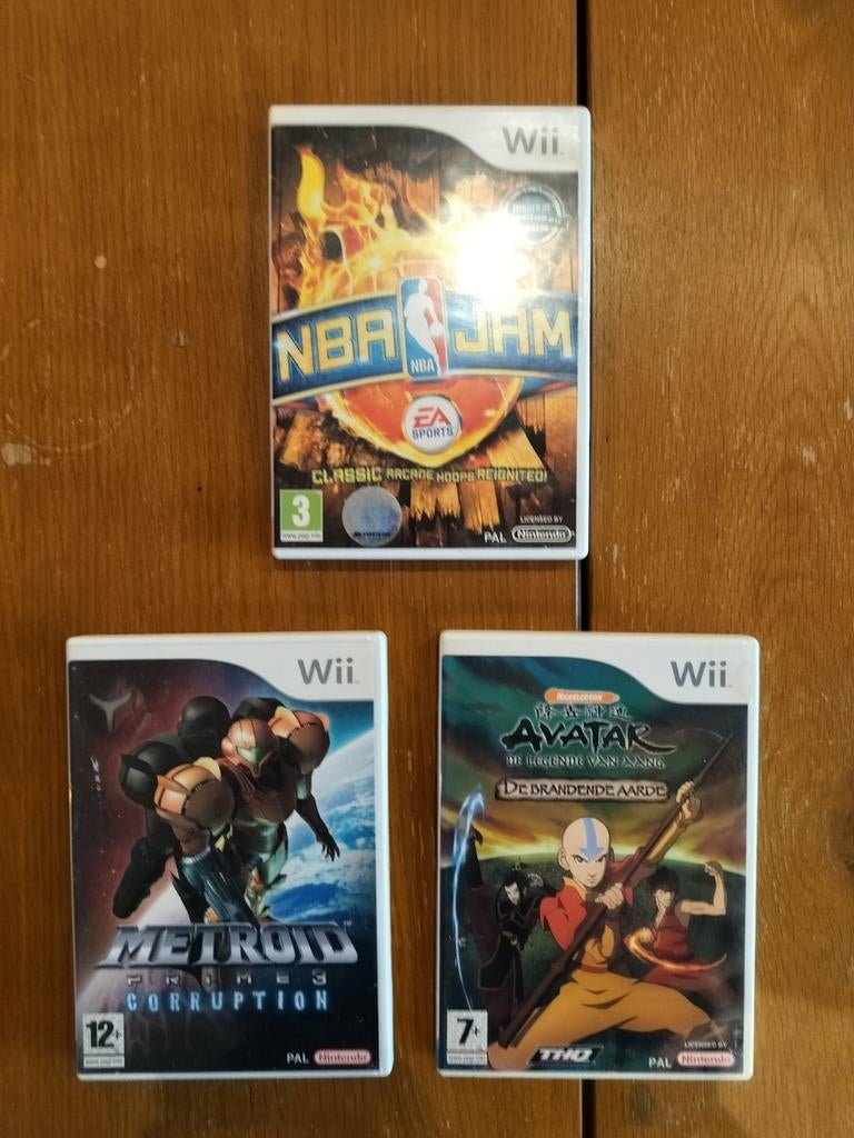 Wii Spellen - NBA Jam, Metroid, Avatar - €5 per stuk, Spelcomputers en Games, Games | Nintendo Wii, Ophalen