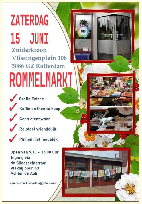 Rommelmarkt 15 juni de Zuiderkroon Rotterdam Pendrecht, Tickets en Kaartjes, Evenementen en Festivals