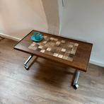 Salontafel met keramiek tegeltjes, Huis en Inrichting, Tafels | Salontafels, Ophalen, 50 tot 100 cm, Zo goed als nieuw, Minder dan 50 cm