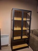Glazenkast met metalen frame, Met deur(en), Zo goed als nieuw, Glas, 25 tot 50 cm