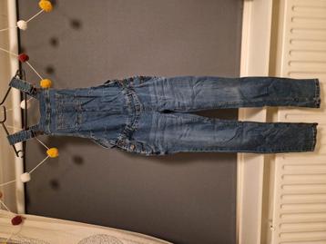 Zwangerschaps denim tuinbroek maat 38 beschikbaar voor biedingen