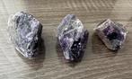 Amethist ruwe stukken 3 stuks, Ophalen of Verzenden, Mineraal