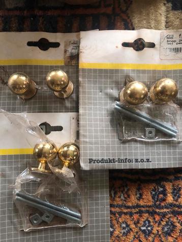 6 koperen sierknoppen. 20 mm knop, bol. beschikbaar voor biedingen