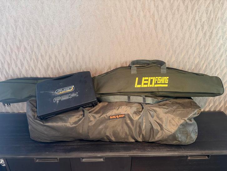 Complete Karper Set: Hengels, Molens, Beetmelders & Tent, Watersport en Boten, Hengelsport | Algemeen, Gebruikt, Werphengel, Ophalen